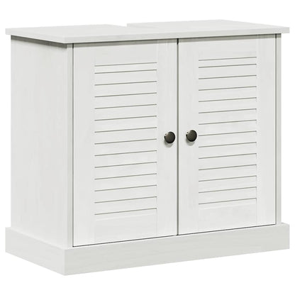 vidaXL Sink cabinet VIGO White and Antique White 68 x 34 x 59 cm 2