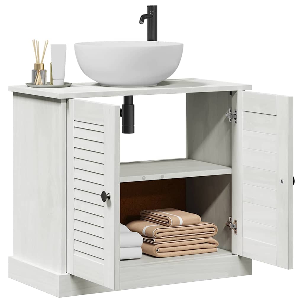 vidaXL Sink cabinet VIGO White and Antique White 68 x 34 x 59 cm 3
