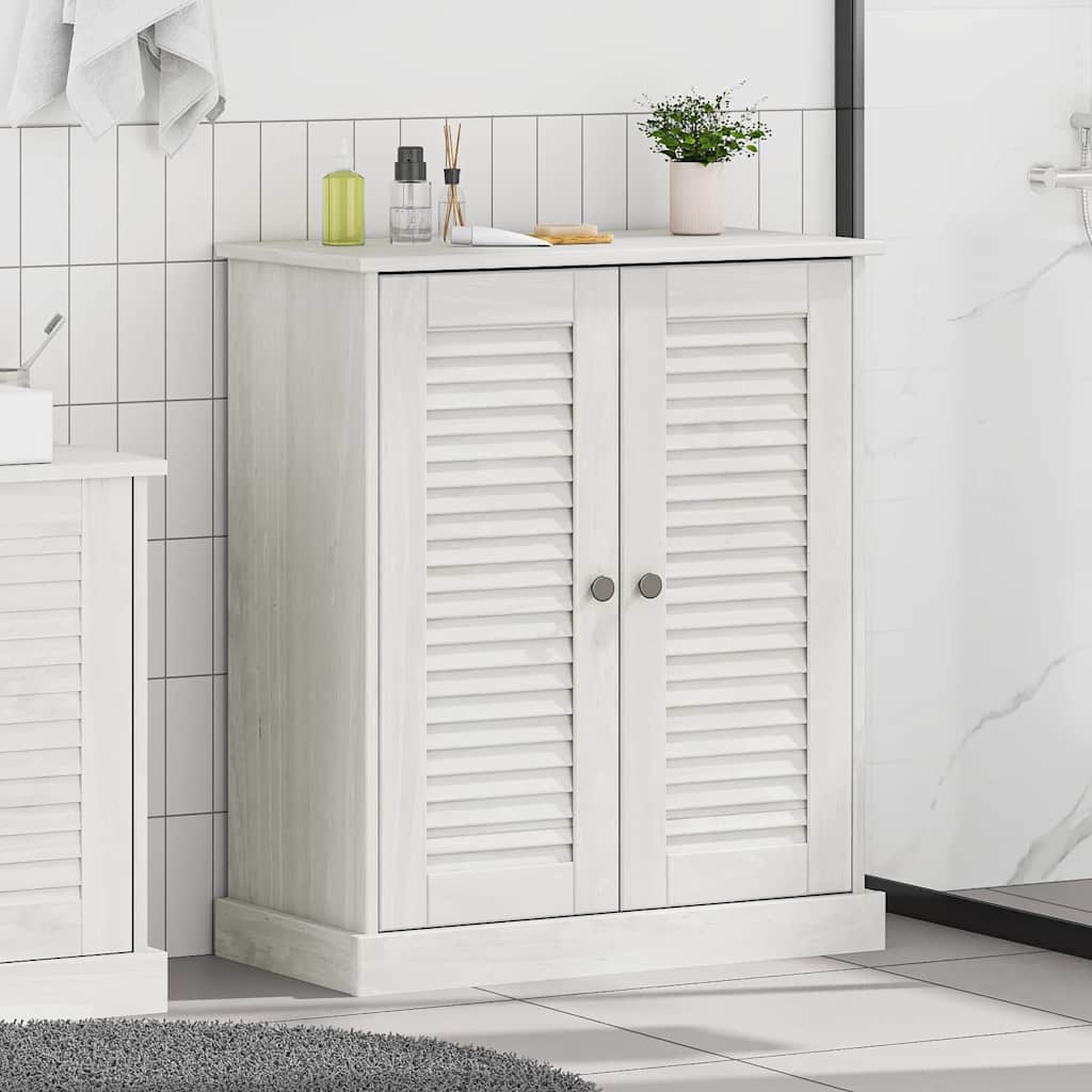 vidaXL Bathroom Cabinet VIGO White and Antique White 68 x 34 x 80 cm 1