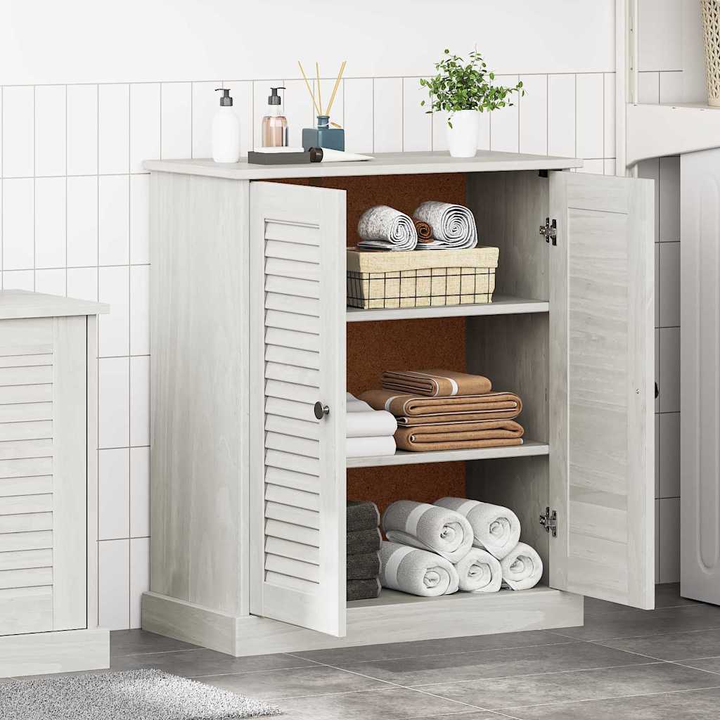 vidaXL Bathroom Cabinet VIGO White and Antique White 68 x 34 x 80 cm 4