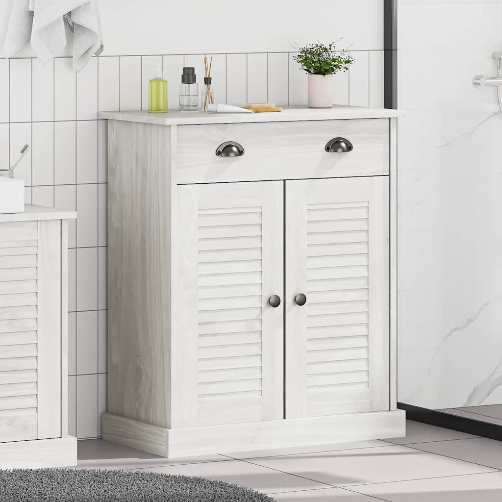 vidaXL Bathroom Cabinet VIGO White and Antique White 68 x 34 x 80 cm 1