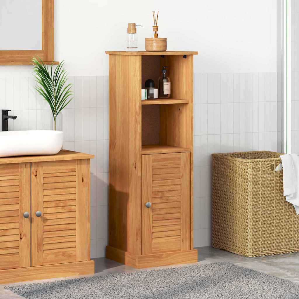 Bathroom Cabinet VIGO Brown and 37 x 34 x 110 cm Honey brown