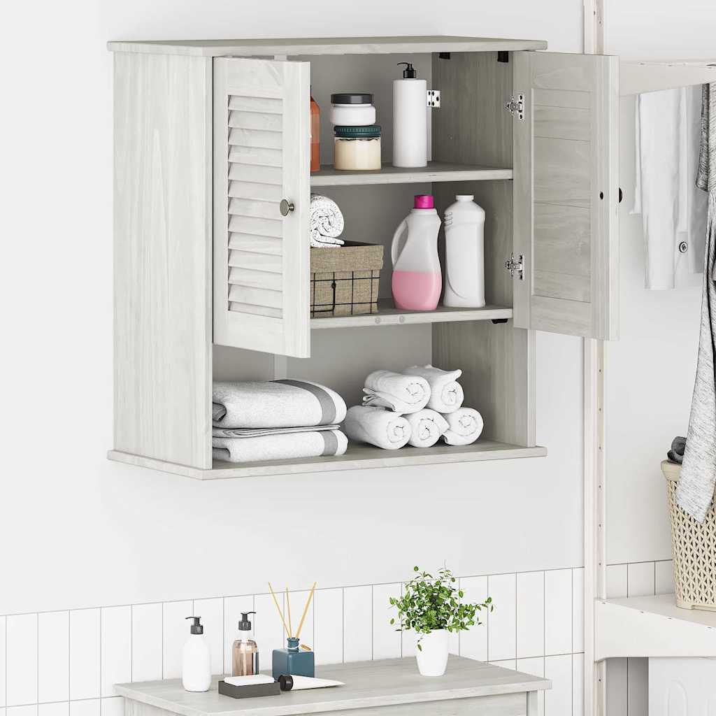 vidaXL Bathroom Cabinet VIGO White and Antique White 4