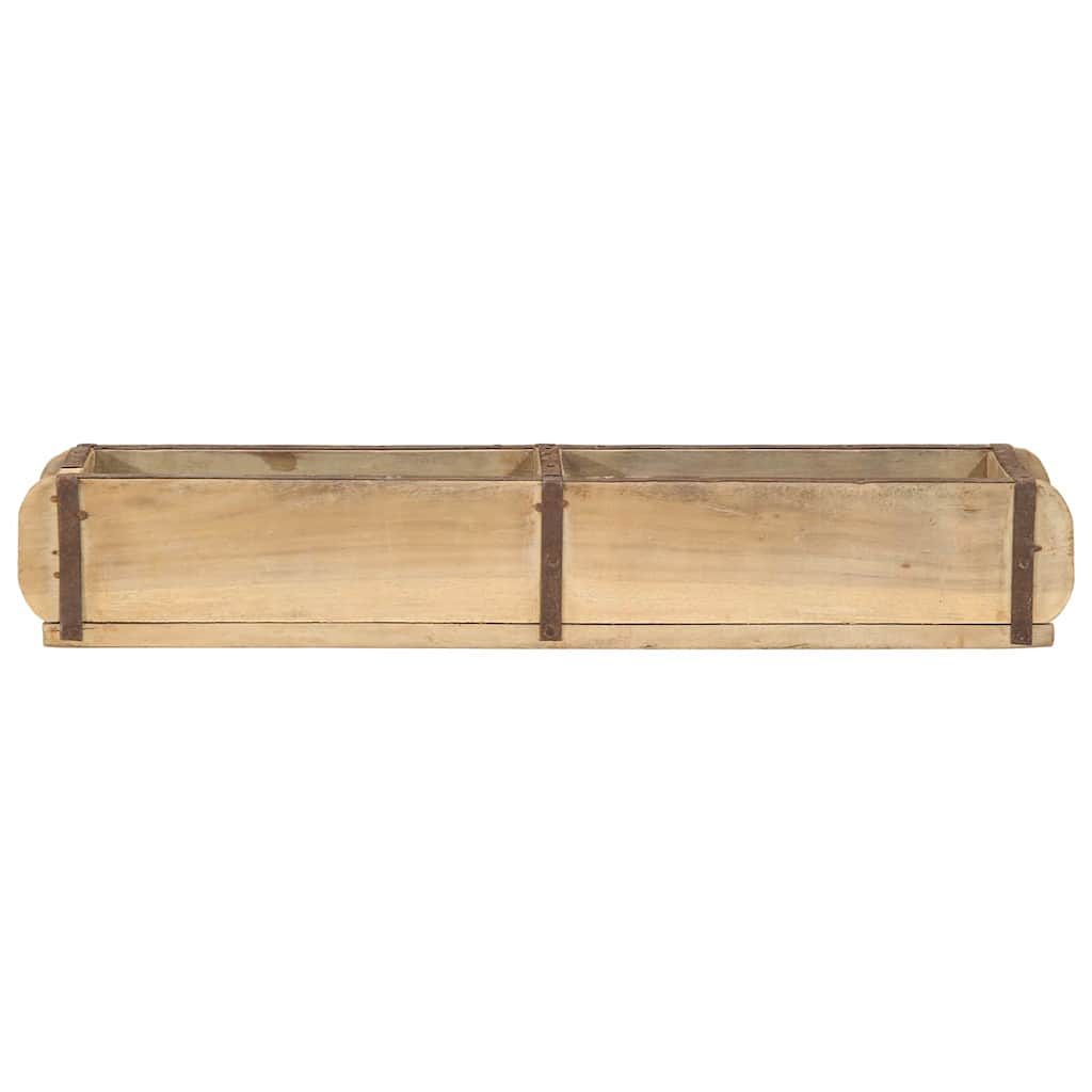 vidaXL Tray 4 pcs Brown 57 x 15 x 9 cm Solid Reclaim Wood 5
