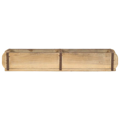 vidaXL Tray 4 pcs Brown 57 x 15 x 9 cm Solid Reclaim Wood 5