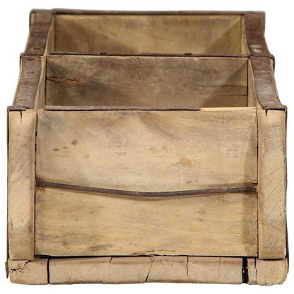 vidaXL Tray 4 pcs Brown 57 x 15 x 9 cm Solid Reclaim Wood 6