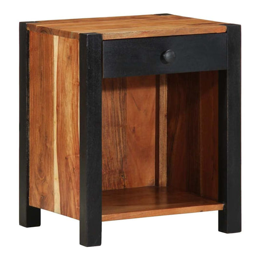 Bedside Cabinet Brown 40 x 35 x 50 cm Solid Acacia Wood 1