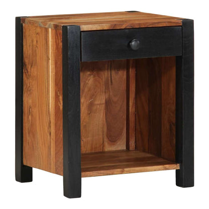 Bedside Cabinet Brown 40 x 35 x 50 cm Solid Acacia Wood 1