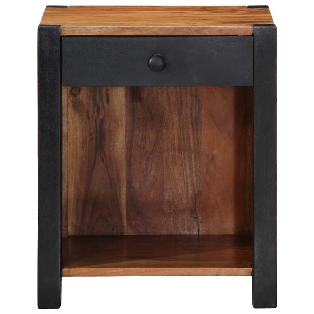 vidaXL Bedside Cabinet Brown 40 x 35 x 50 cm Solid Acacia Wood 5