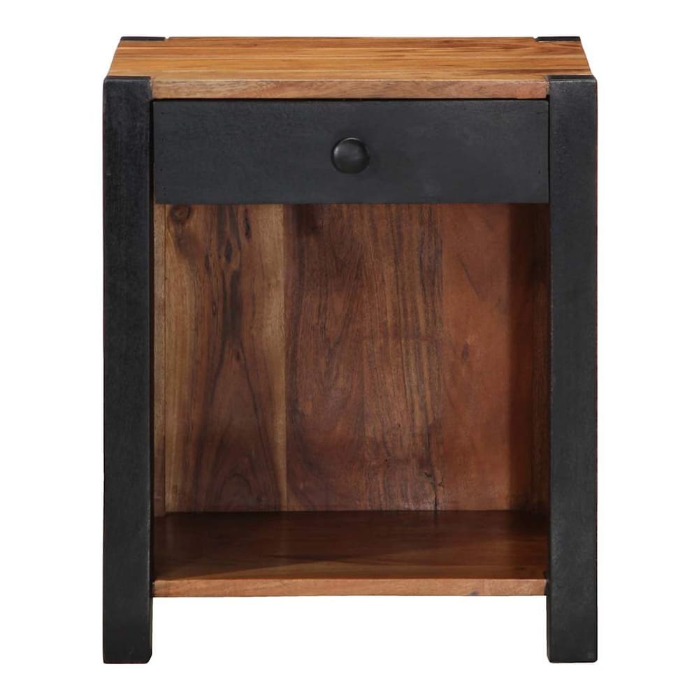 Bedside Cabinet Brown 40 x 35 x 50 cm Solid Acacia Wood 1