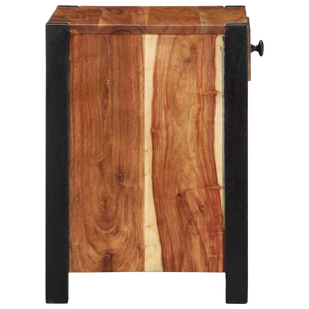 vidaXL Bedside Cabinet Brown 40 x 35 x 50 cm Solid Acacia Wood 6