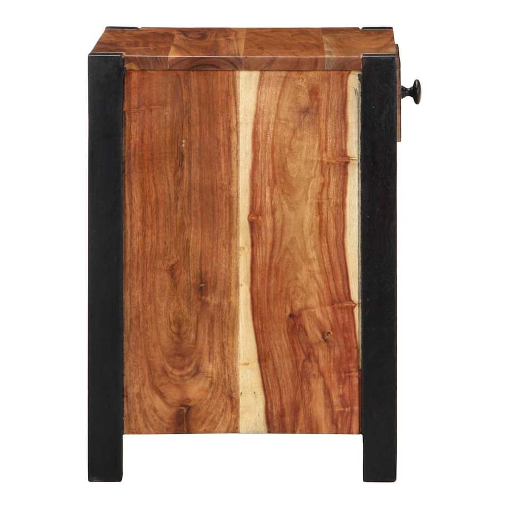 Bedside Cabinet Brown 40 x 35 x 50 cm Solid Acacia Wood 1