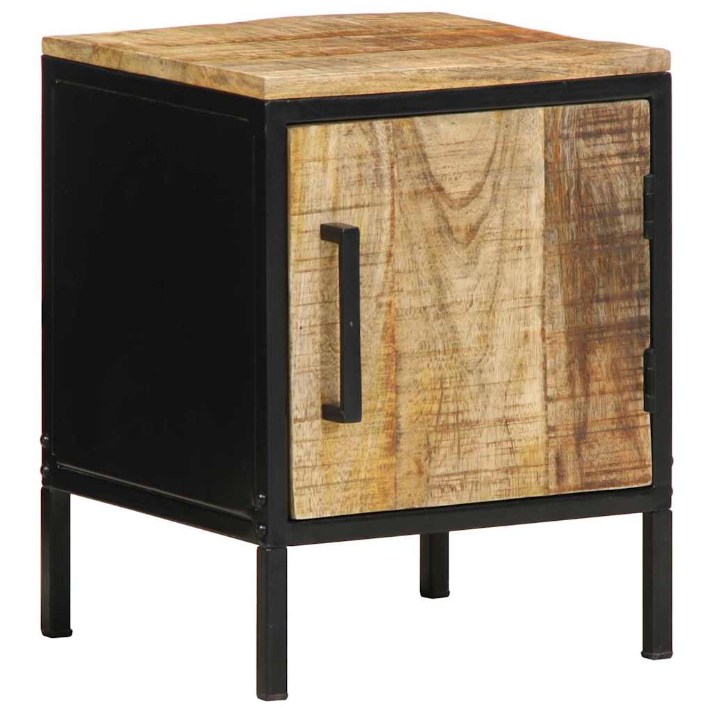 vidaXL Bedside Cabinet Brown and Black 30 x 30 x 40 cm 3