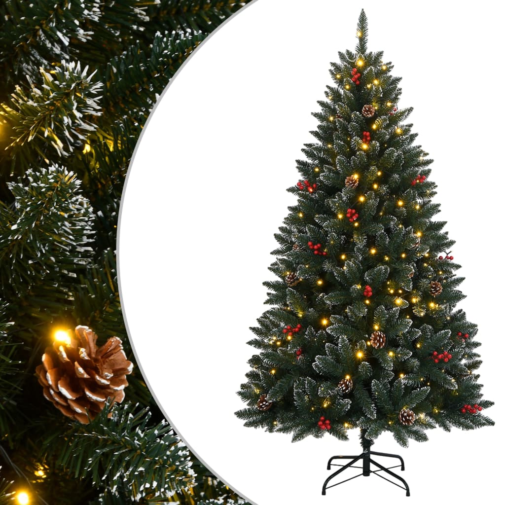 Artificial Christmas Tree Green 210 cm with LEDs
