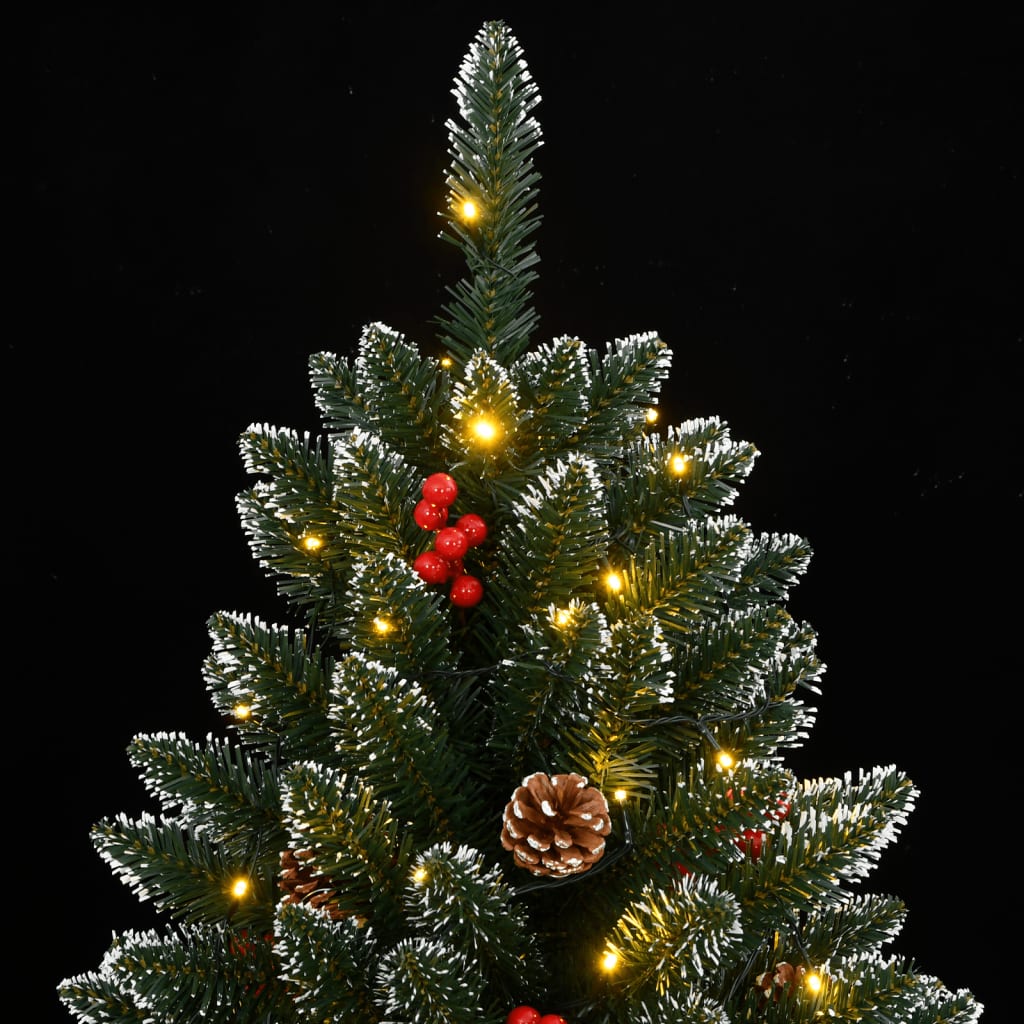 Artificial Christmas Tree Green 210 cm with LEDs