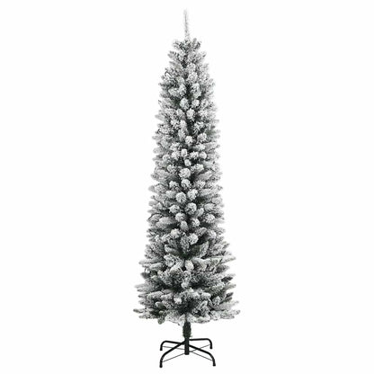 vidaXL Artificial Christmas Tree 150 LEDs and Flocked Snow 120 cm 3