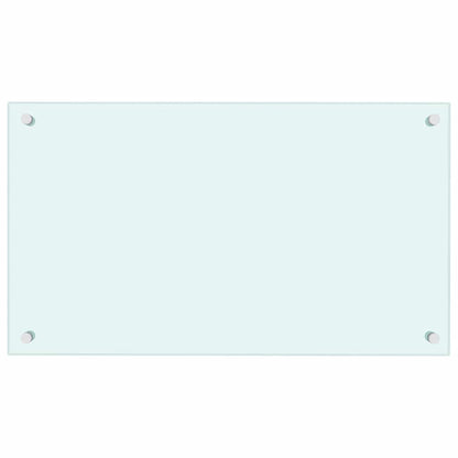 vidaXL Kitchen Backsplashes 2 pcs White 70x40 cm Tempered Glass 4