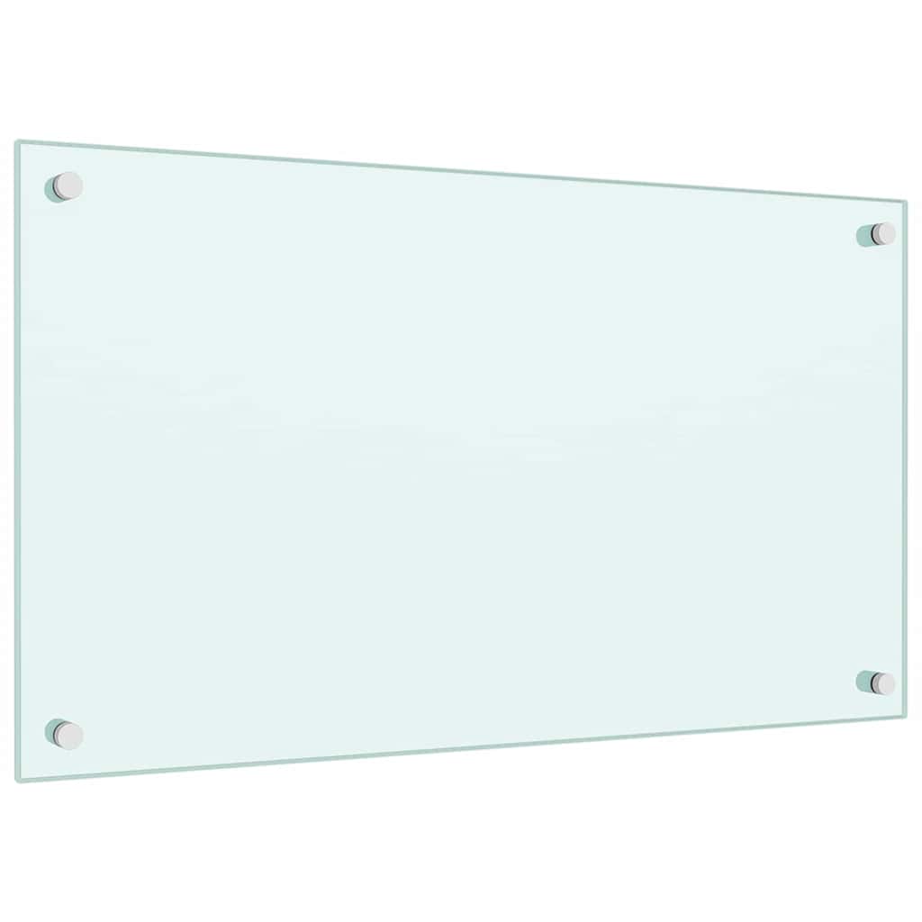 vidaXL Kitchen Backsplashes 2 pcs White 70x40 cm Tempered Glass 5