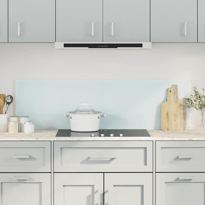 vidaXL Kitchen Backsplashes 2 pcs White 70x50 cm Tempered Glass 1