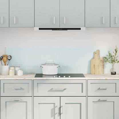 vidaXL Kitchen Backsplashes 2 pcs White 80x40 cm Tempered Glass 1