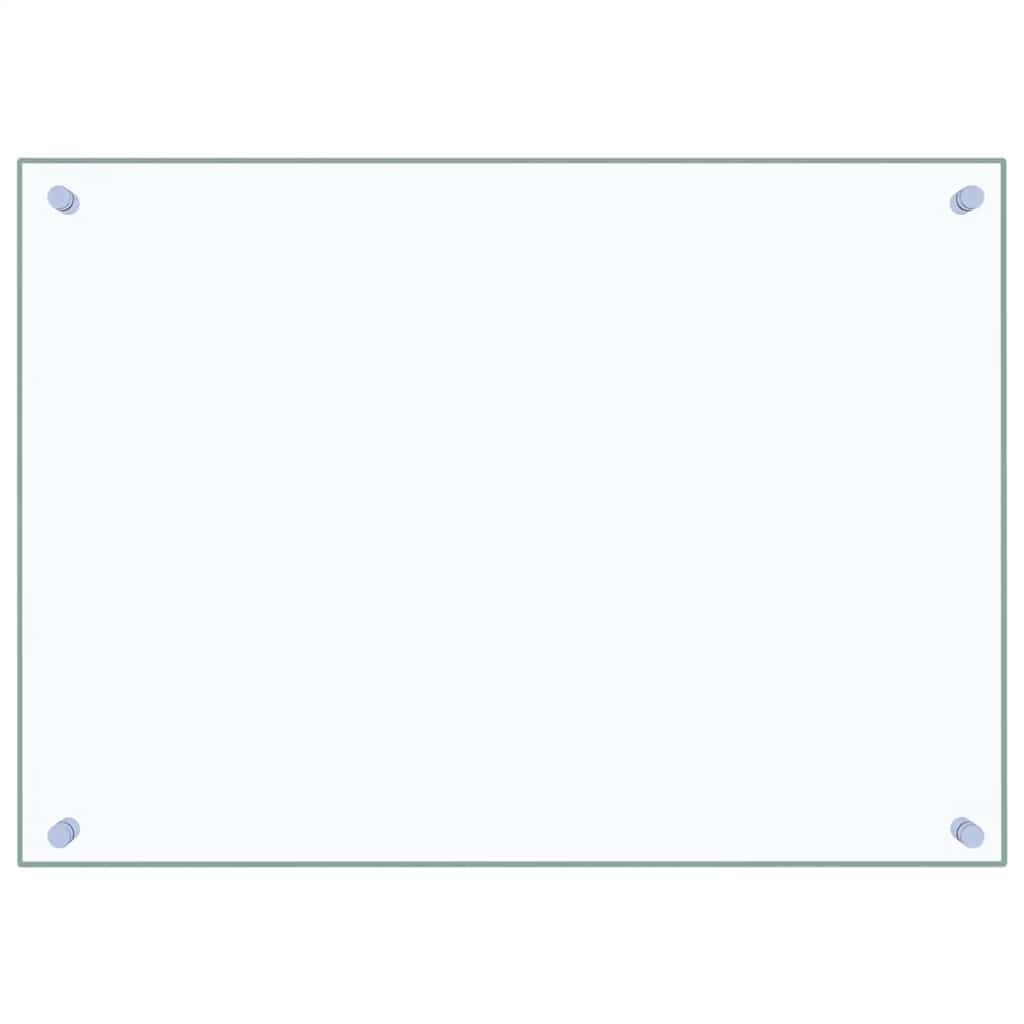 vidaXL Kitchen Backsplashes 2 pcs Transparent 70x50 cm Tempered Glass 4
