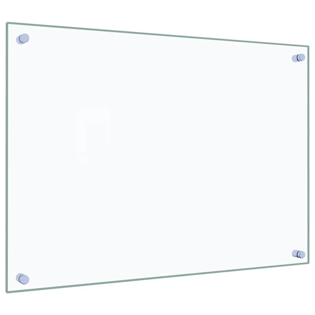 vidaXL Kitchen Backsplashes 2 pcs Transparent 70x50 cm Tempered Glass 5