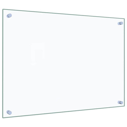 vidaXL Kitchen Backsplashes 2 pcs Transparent 70x50 cm Tempered Glass 5