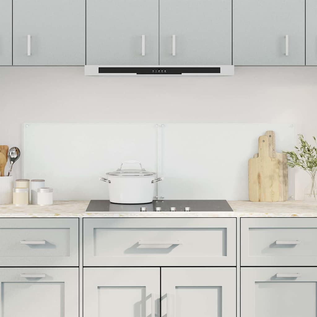 vidaXL Kitchen Backsplashes 2 pcs Transparent 70x50 cm Tempered Glass 1