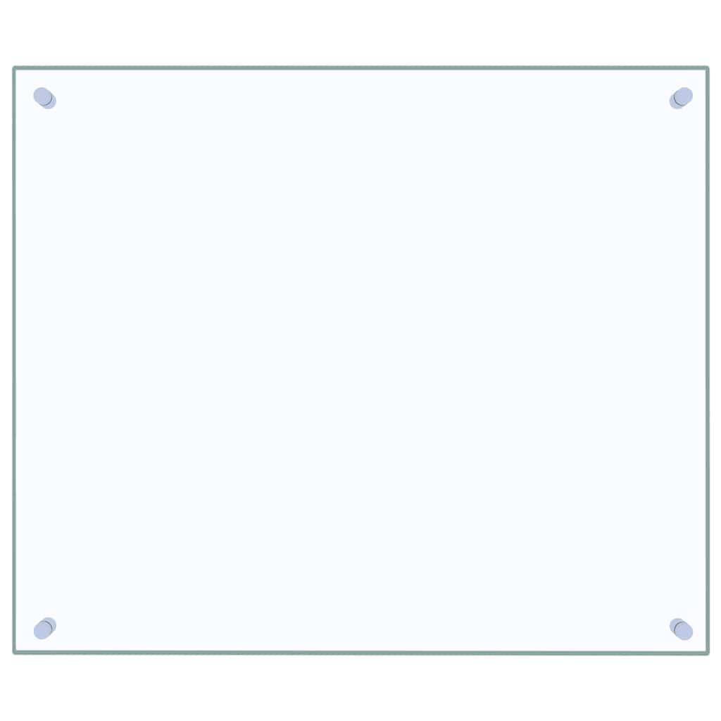 vidaXL Kitchen Backsplashes 2 pcs Transparent 70x60 cm Tempered Glass 4