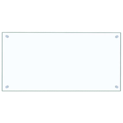 vidaXL Kitchen Backsplashes 2 pcs Transparent 80x40 cm Tempered Glass 4