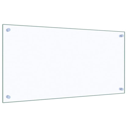 vidaXL Kitchen Backsplashes 2 pcs Transparent 80x40 cm Tempered Glass 5