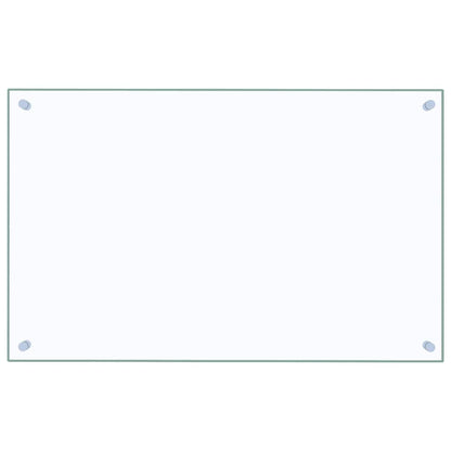 vidaXL Kitchen Backsplashes 2 pcs Transparent 80x50 cm Tempered Glass 4