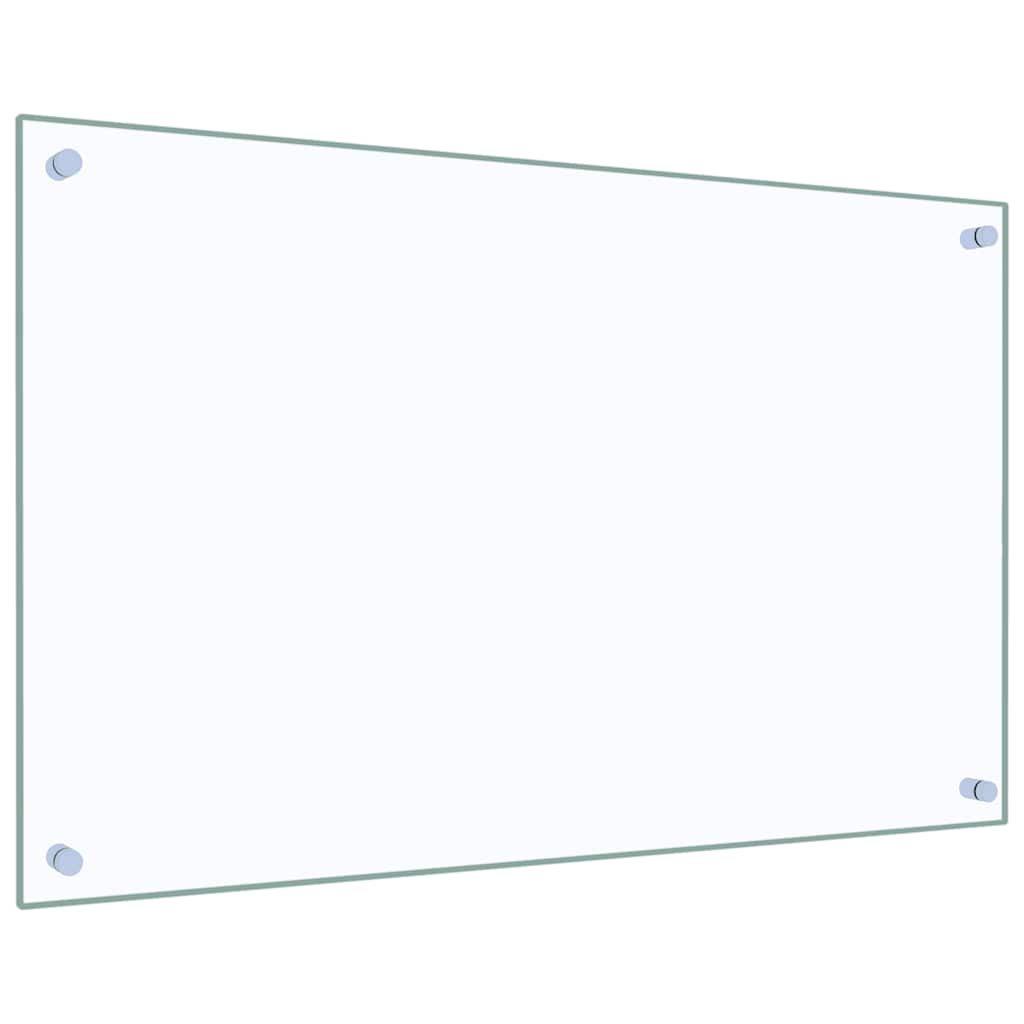 vidaXL Kitchen Backsplashes 2 pcs Transparent 80x50 cm Tempered Glass 5