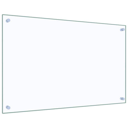 vidaXL Kitchen Backsplashes 2 pcs Transparent 80x50 cm Tempered Glass 5