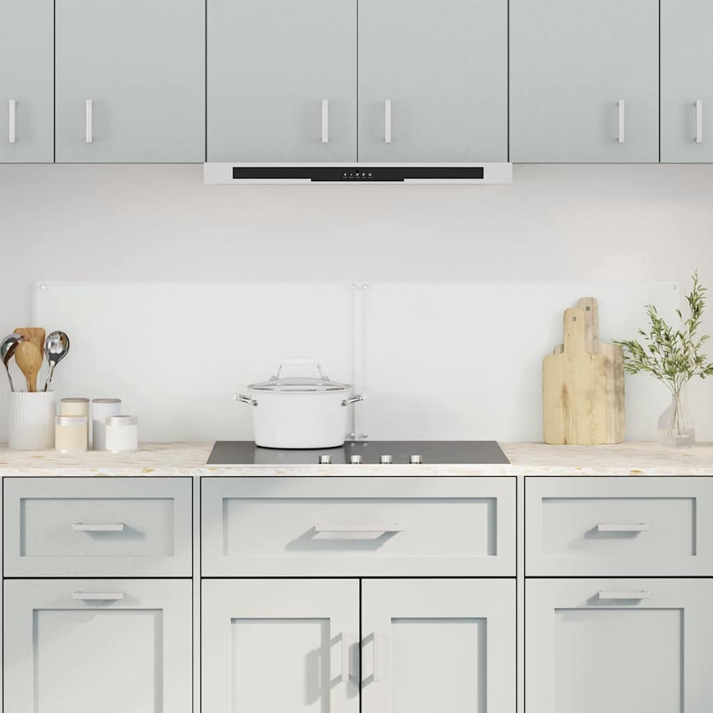 vidaXL Kitchen Backsplashes 2 pcs Transparent 80x50 cm Tempered Glass 1