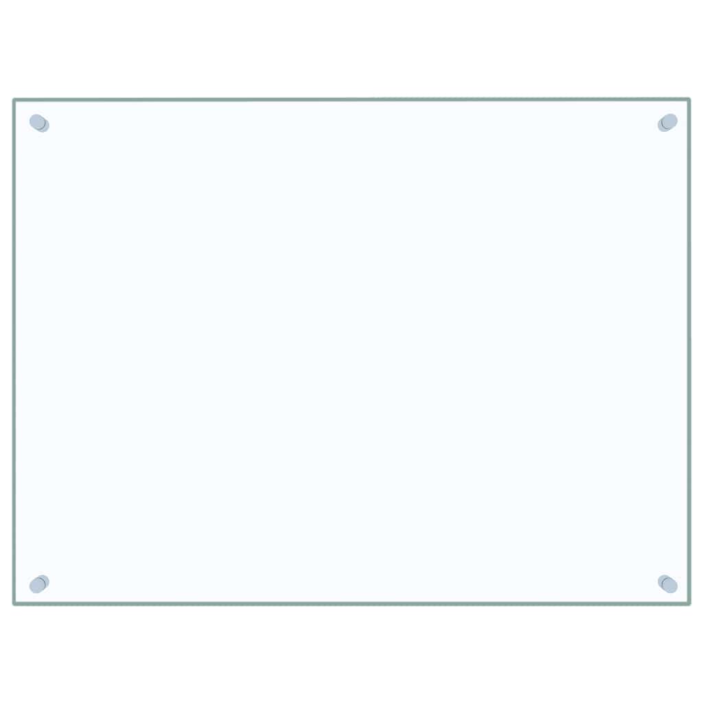 vidaXL Kitchen Backsplashes 2 pcs Transparent 80x60 cm Tempered Glass 4