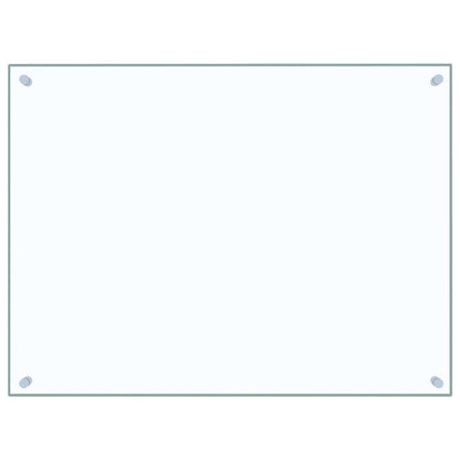 vidaXL Kitchen Backsplashes 2 pcs Transparent 80x60 cm Tempered Glass 4