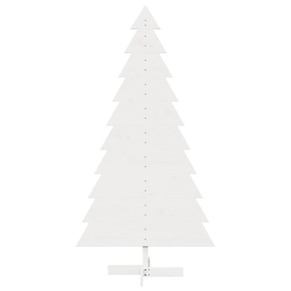 vidaXL Wooden Christmas Tree for Decoration White 180 cm Solid Wood Pine 3