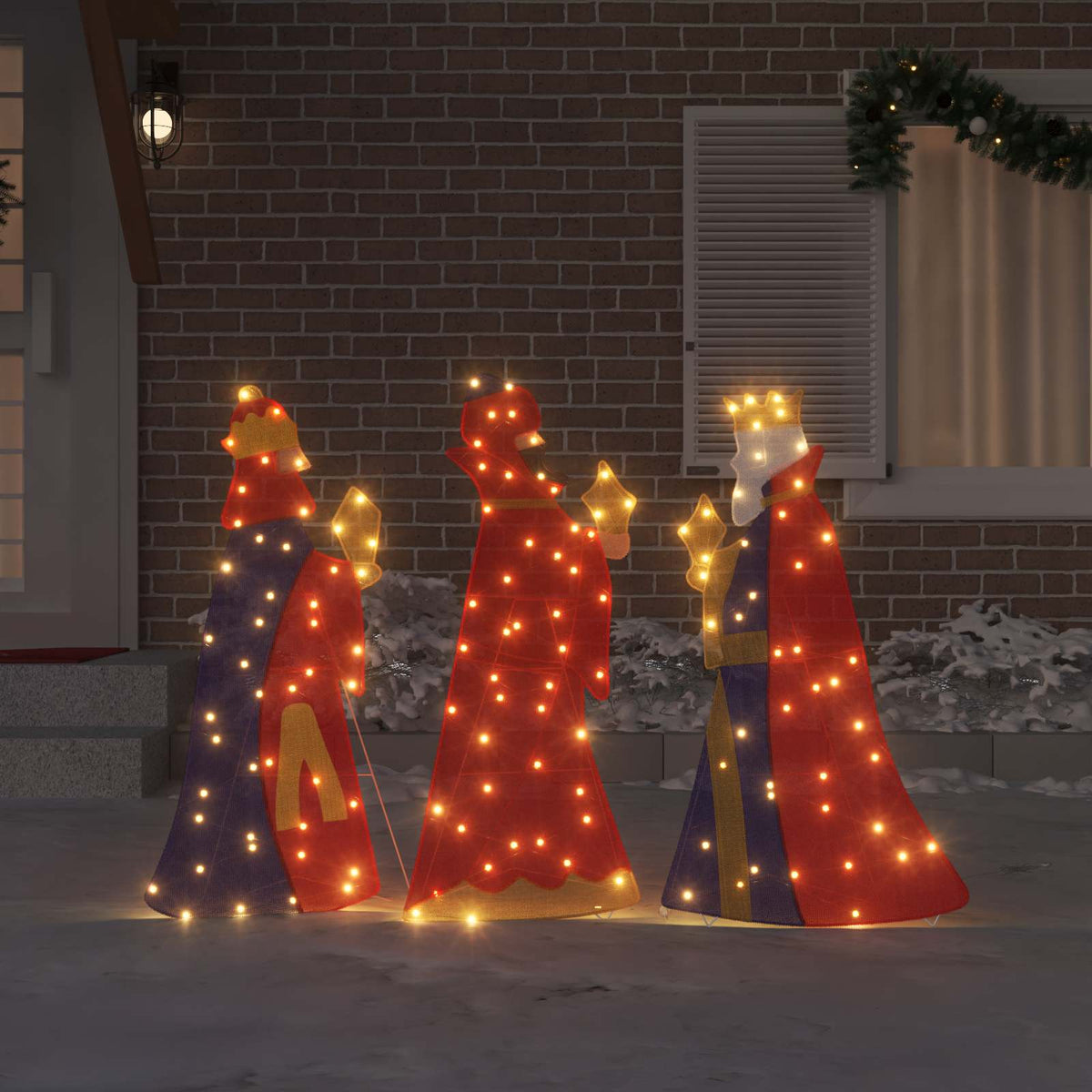3 Wise Men Christmas Lighting 3 pcs LEDs in White