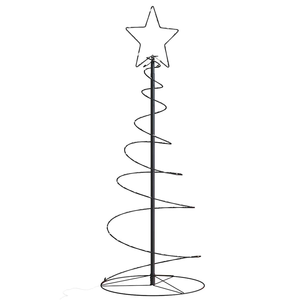 vidaXL LED Christmas Tree 80 LEDs Warm White 120 cm 3