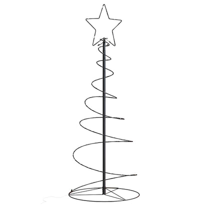 vidaXL LED Christmas Tree 80 LEDs Warm White 120 cm 3