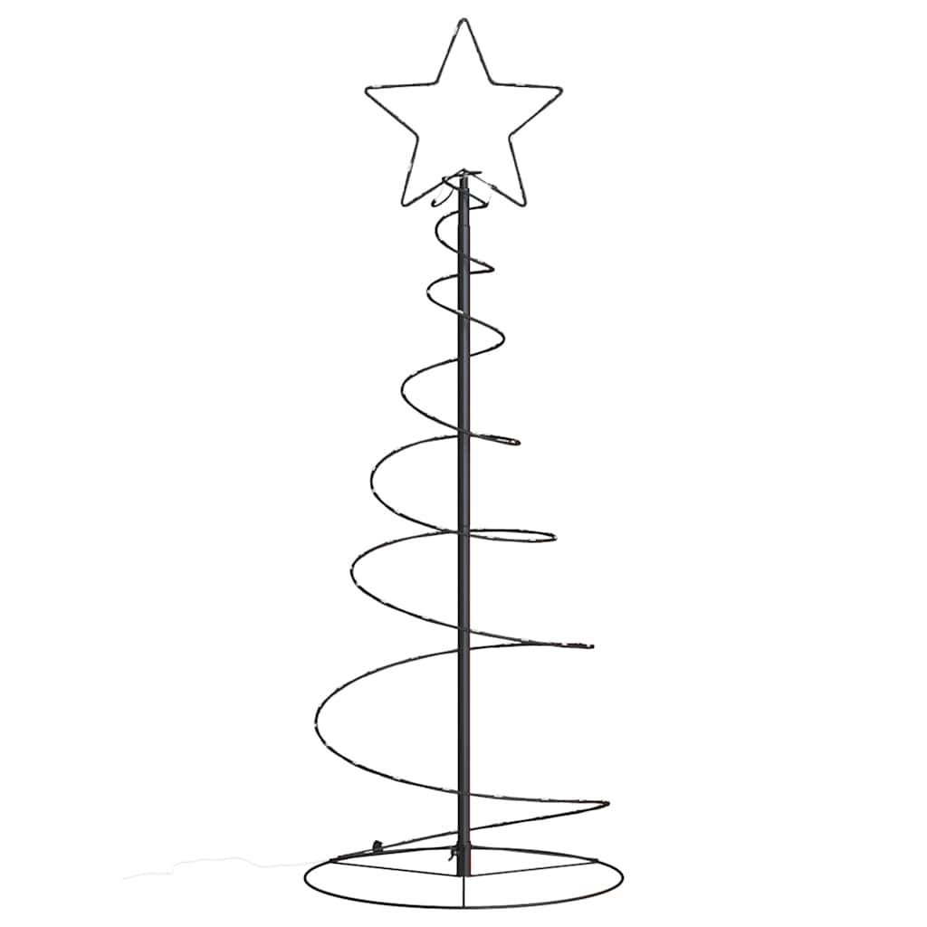 vidaXL LED Christmas Tree 80 LEDs Warm White 120 cm 4