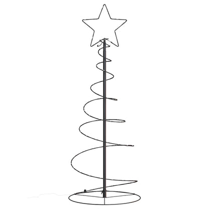 vidaXL LED Christmas Tree 80 LEDs Warm White 120 cm 4