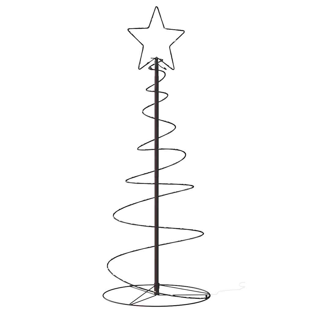 vidaXL LED Christmas Tree 80 LEDs Warm White 120 cm 6