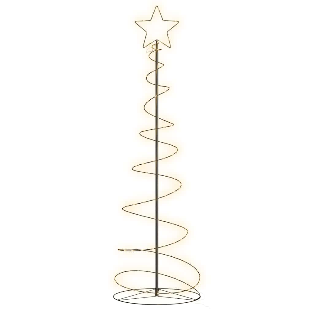 vidaXL LED Christmas Tree 120 LEDs Warm White 180 cm 2