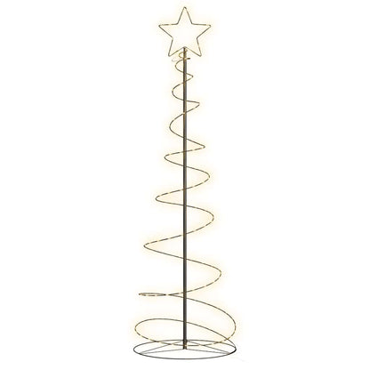 vidaXL LED Christmas Tree 120 LEDs Warm White 180 cm 2