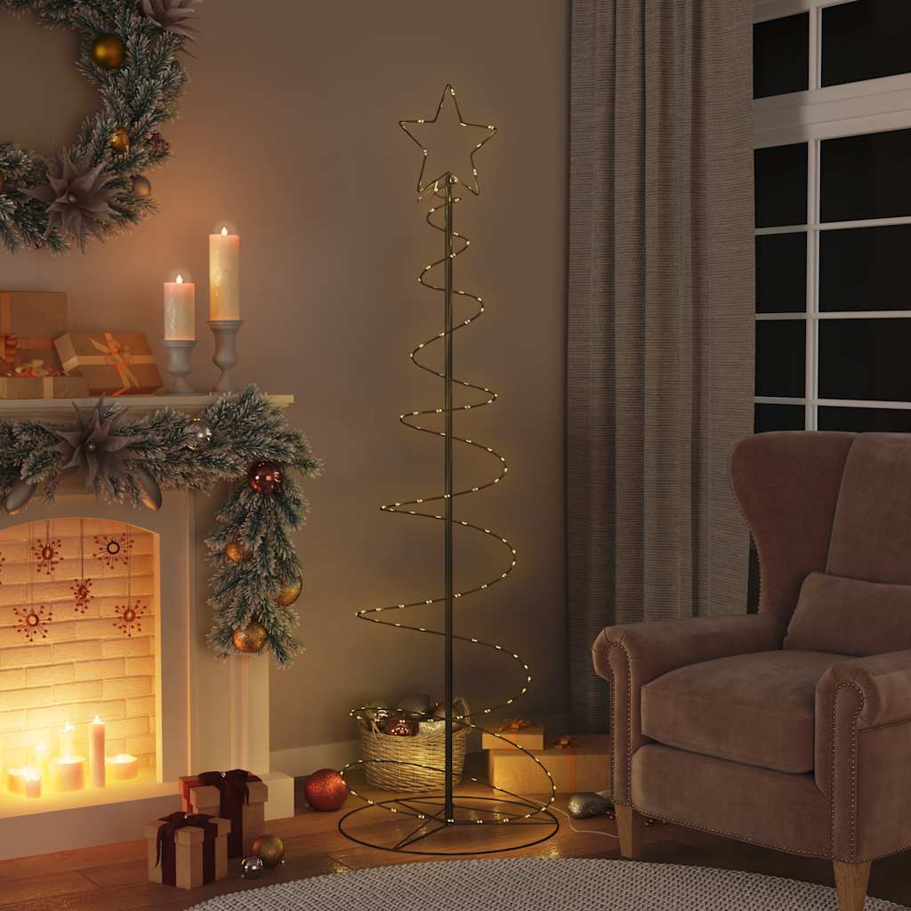 vidaXL LED Christmas Tree 120 LEDs Warm White 180 cm 1
