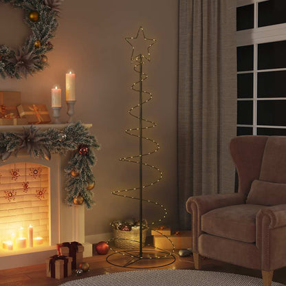 vidaXL LED Christmas Tree 120 LEDs Warm White 180 cm 1