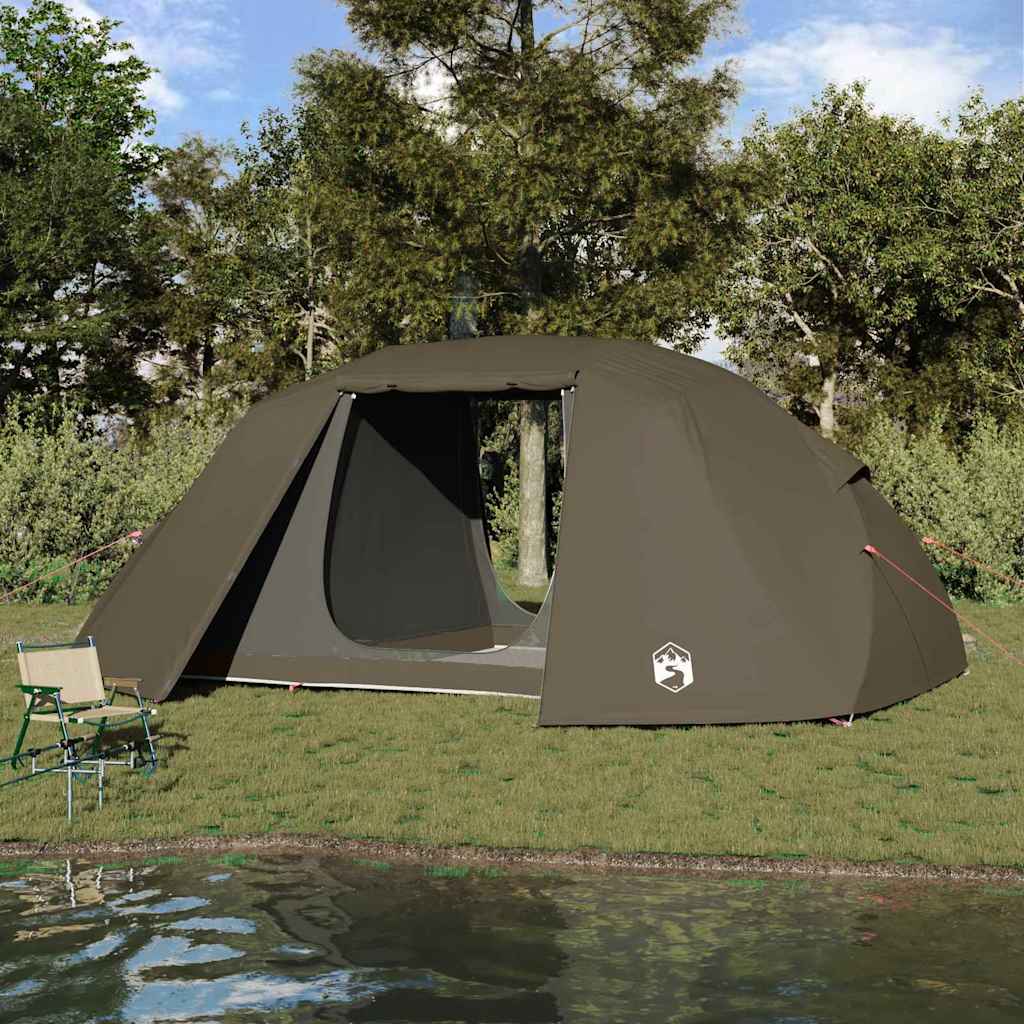Fishing Tent 3-Person Waterproof in Brown