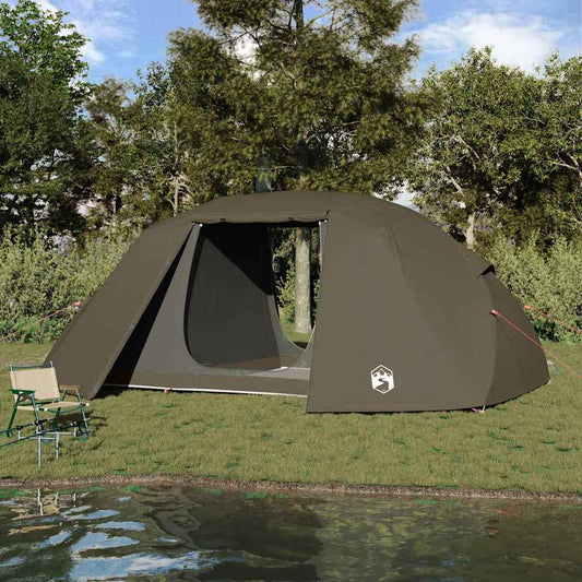 Fishing Tent 3-Person Waterproof in Brown